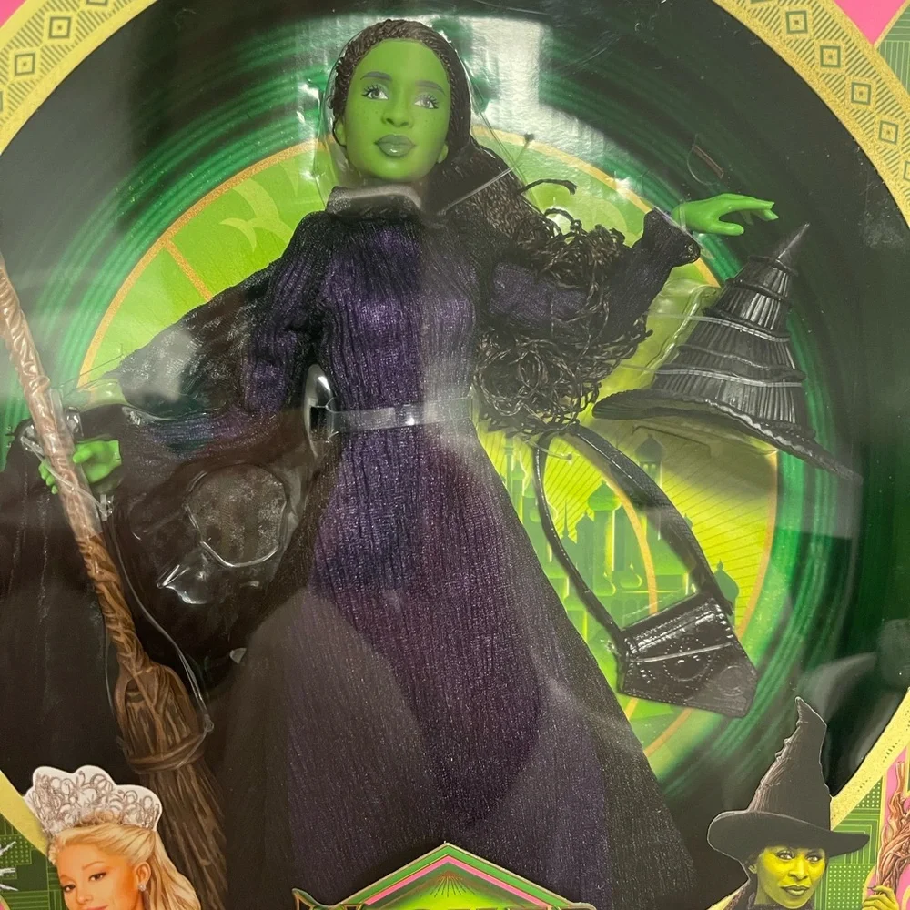 Mattel - Wicked Enchanting Glinda Upland Doll Set-Wicked Deluxe Elphaba - NIP